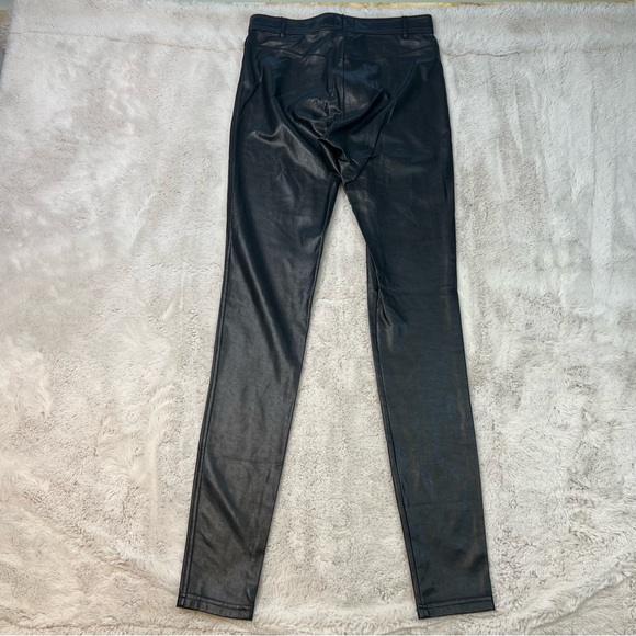 Wilfred Free Black Faux Leather Pants Leggings Tight Soft Womens Size 2 XS - Picture 8 of 9